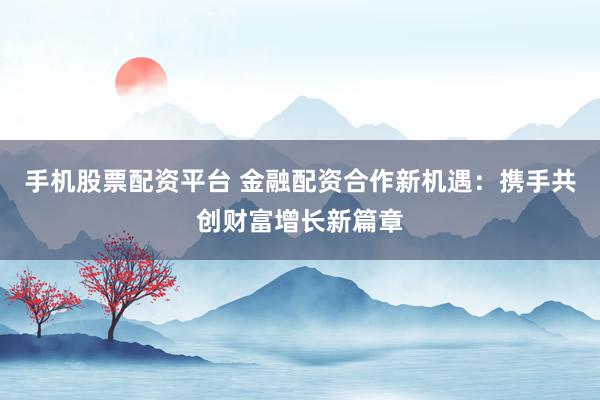 手机股票配资平台 金融配资合作新机遇：携手共创财富增长新篇章