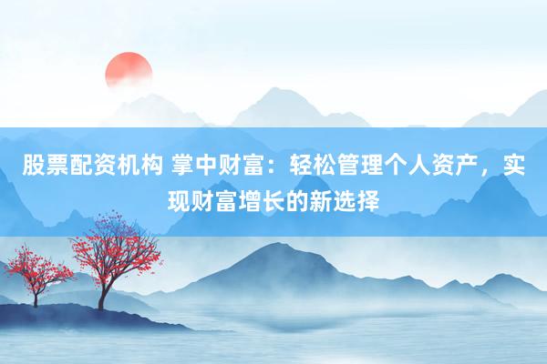股票配资机构 掌中财富：轻松管理个人资产，实现财富增长的新选择