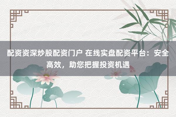 配资资深炒股配资门户 在线实盘配资平台：安全高效，助您把握投资机遇