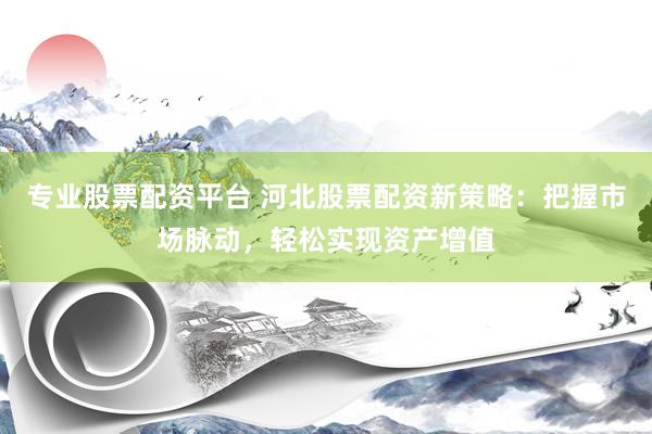 专业股票配资平台 河北股票配资新策略：把握市场脉动，轻松实现资产增值