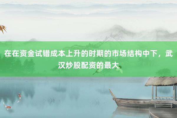 在在资金试错成本上升的时期的市场结构中下，武汉炒股配资的最大